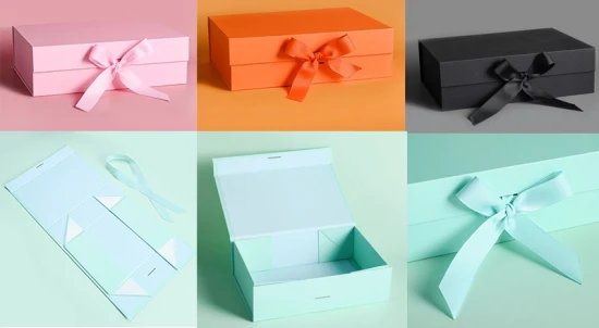 China Cartón plegable personalizado Cosméticos Maquillaje Joyería Ropa Caja de embalaje de regalo de papel magnético Reloj Fiesta de bodas Caja de embalaje de regalo para festivales
