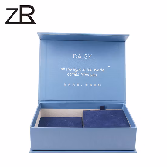 Caja de regalo de embalaje plegable con cierre magnético de cartón personalizado con logotipo impreso